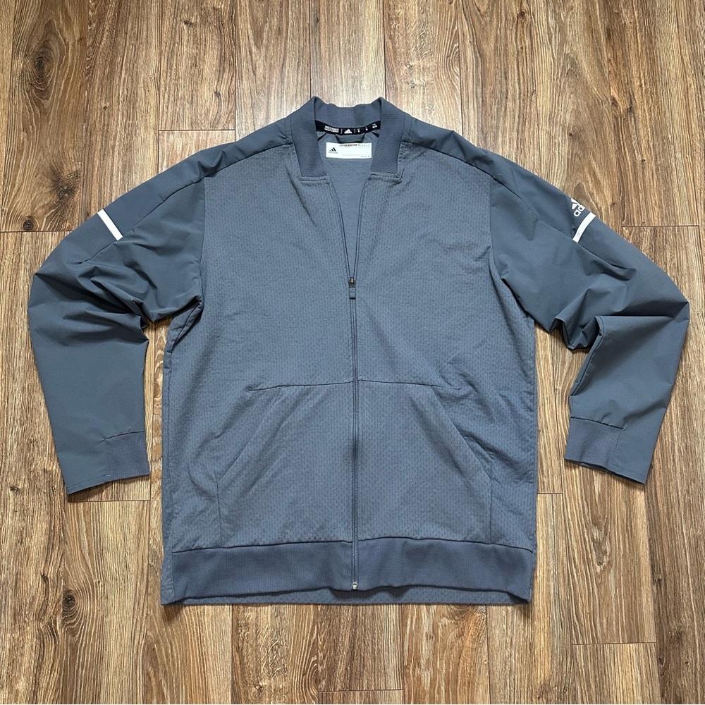 ADIDAS MEN'S TEAM SQUAD BOMBER JACKET CLIMALITE SPORT LIMITED EDITION Gray XL